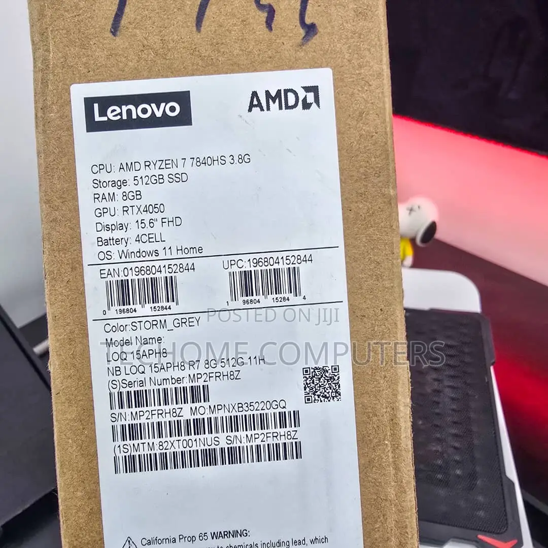 Laptop Lenovo LOQ 15IRH8 16GB AMD Ryzen 7 SSD 512GB