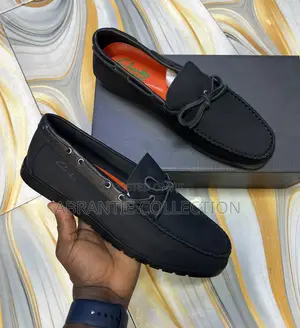 Men’S Clarks Classic Suede Black Loafers