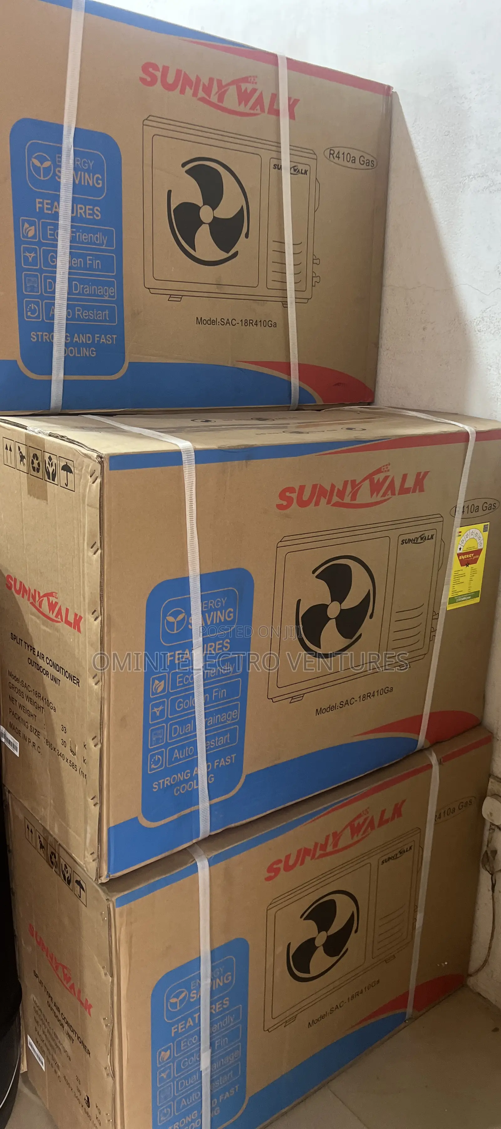 All New Sunny Walk 2.5 Hp Air-Conditioner With 410 Gas