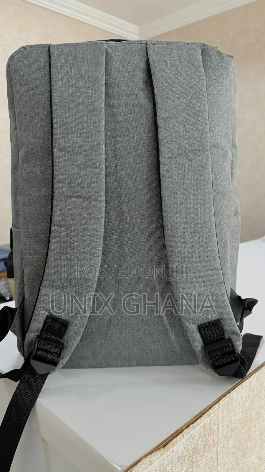 Laptop Backpack School Bag -grey