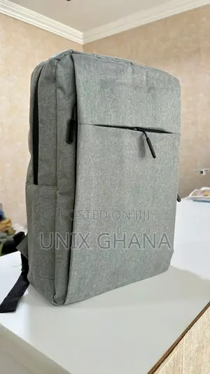 Laptop Backpack School Bag -grey