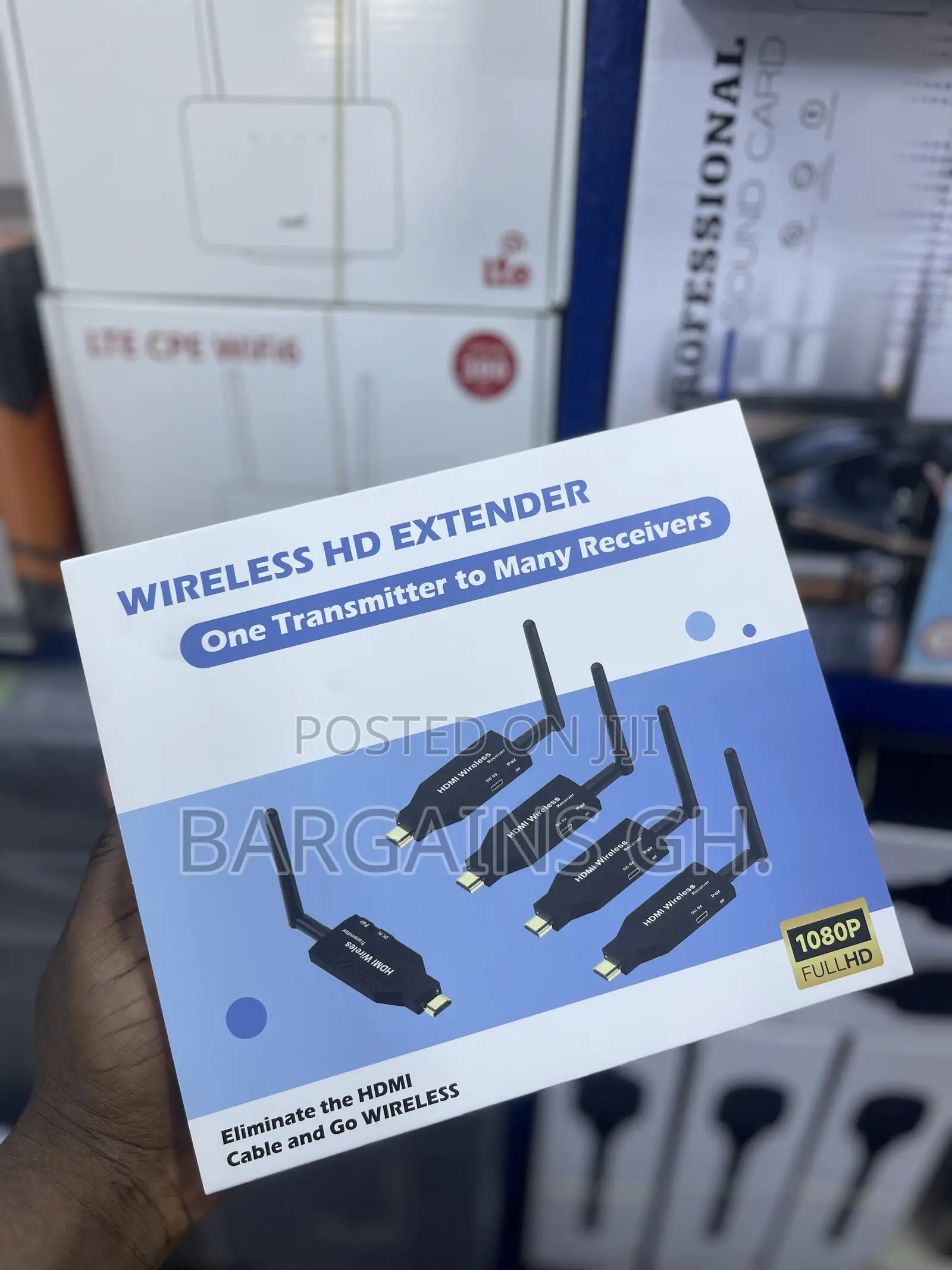 4 in 1 Wireless Hdmi Extender (1 Transmitter + 3 Receivers)