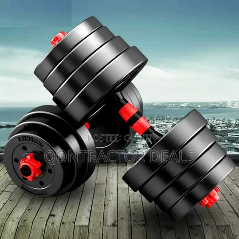 Qontractor Deals 50kg 3 in 1 Adjustable Dumbbell and Barbell