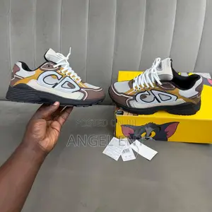 Dior B30 Sneakers in the "Reflective Cd30 - Brown Orange" Available