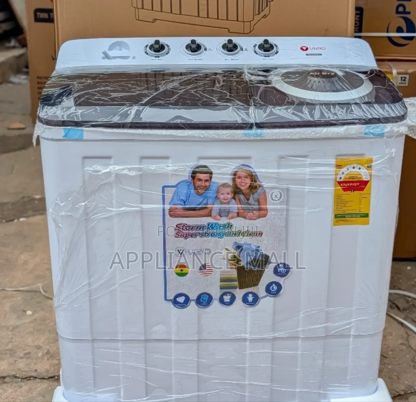 Mikachi Washing Machine 12kg Semi Automatic