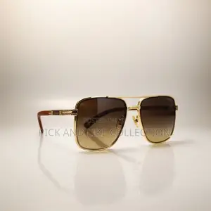 The Ultimate Statement Piece — Tinted Shades With Gold Flame