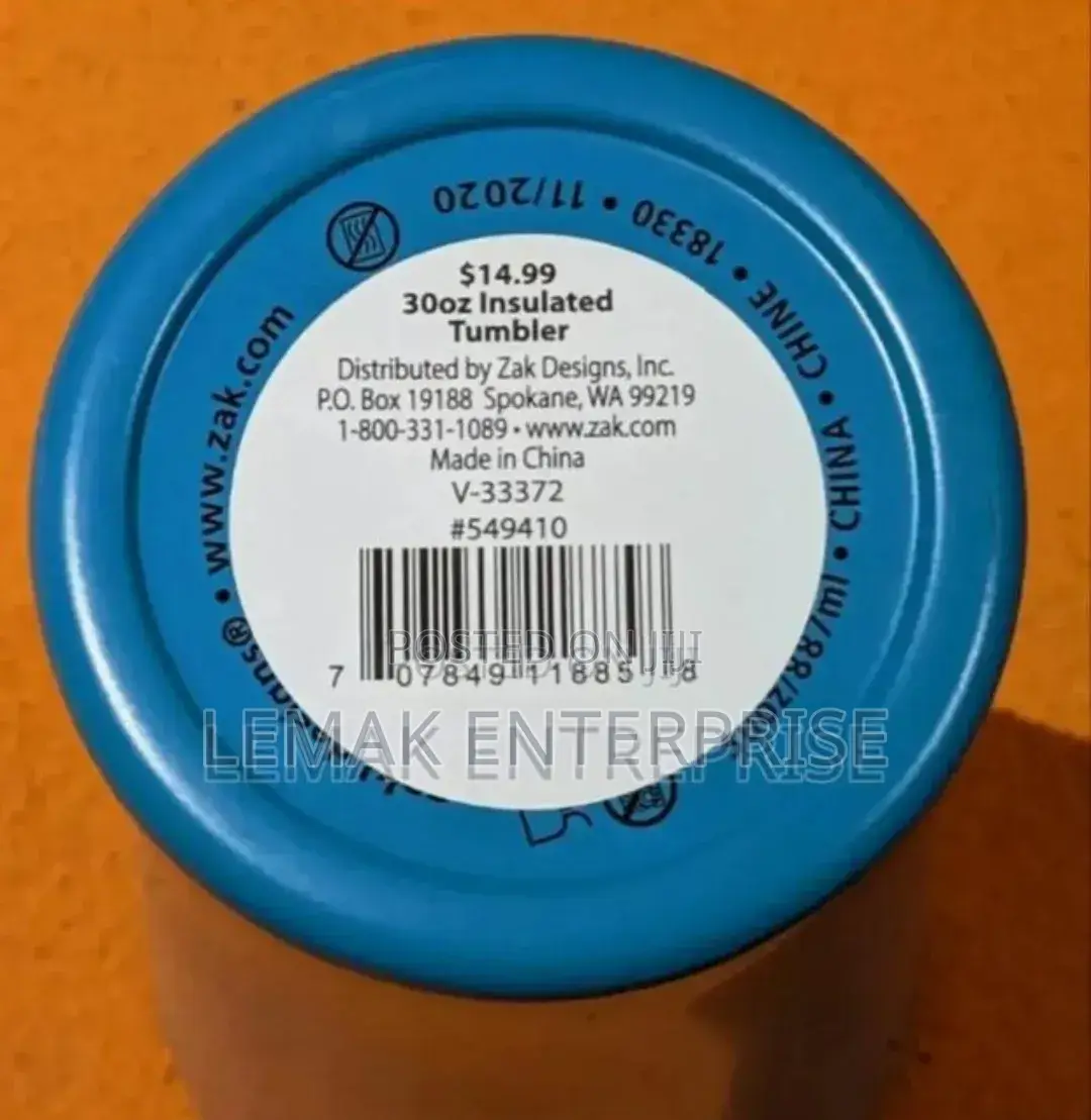 Insulated Stainless Tumbler Steel Zak 30 Oz
