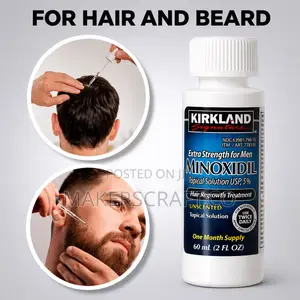 Kirkland Minoxidil for Beard, Hairline and Baldness, Hair Regrowth