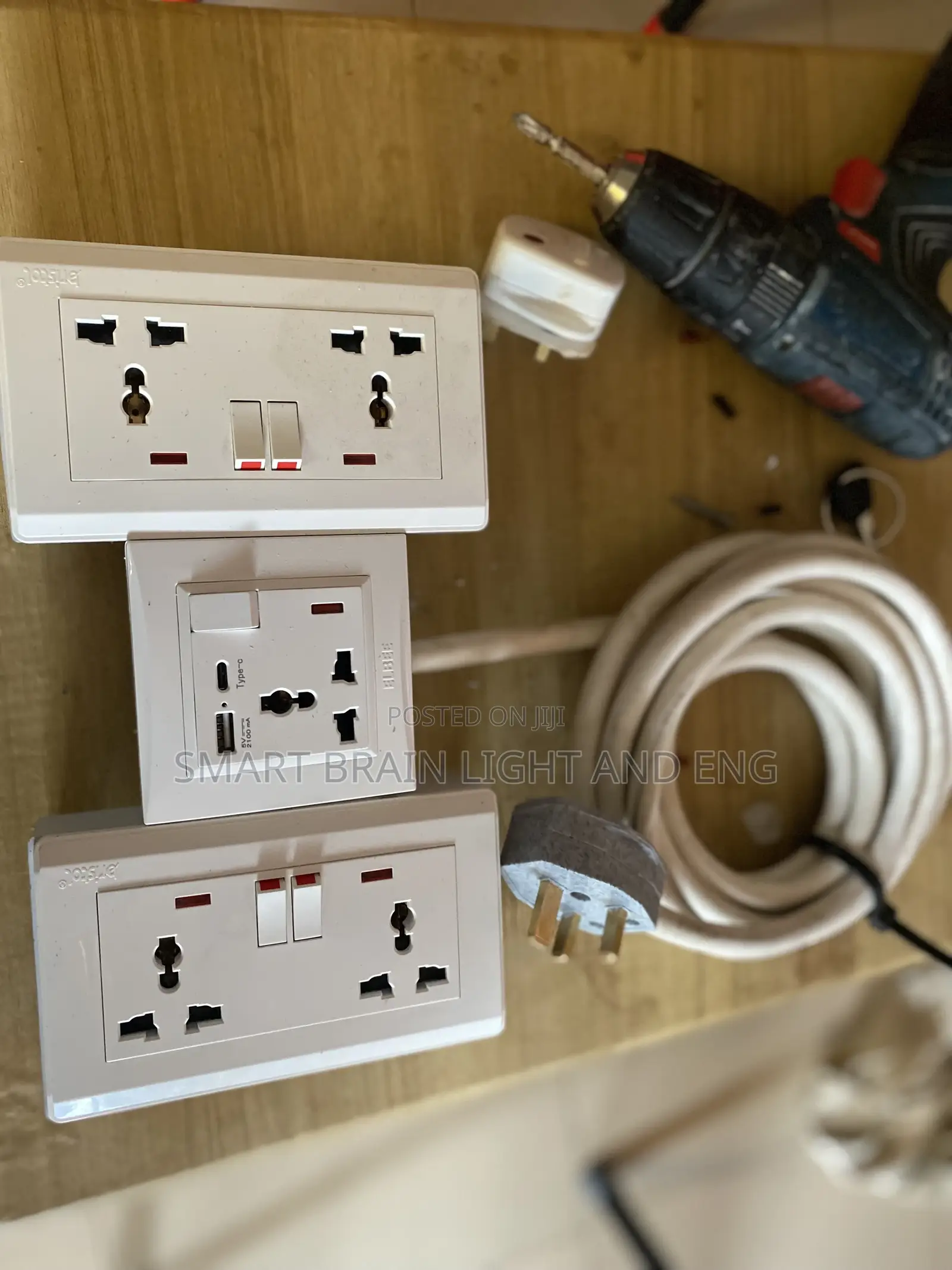Modified Extension Sockets With Usb and Type- C Charger Ports