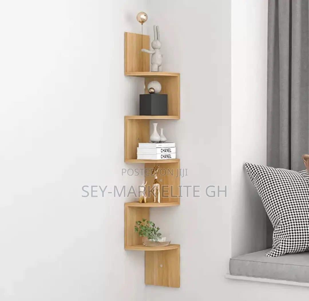 5 Tier Floating Corner Shelf