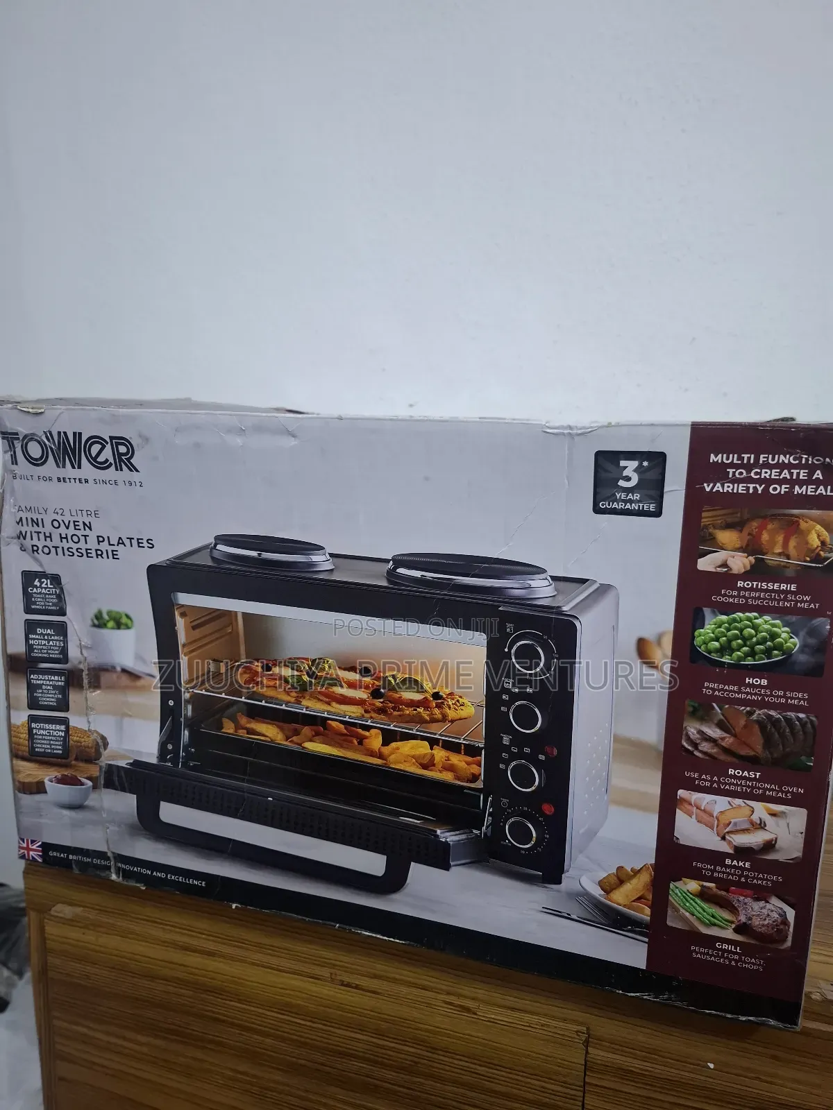42.L Tower Oven With 2 Hit Plates From Uk