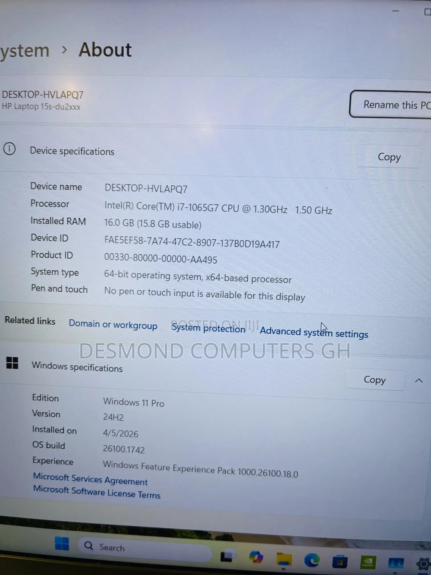 Laptop HP 15 16GB Intel Core i7 SSD 512GB