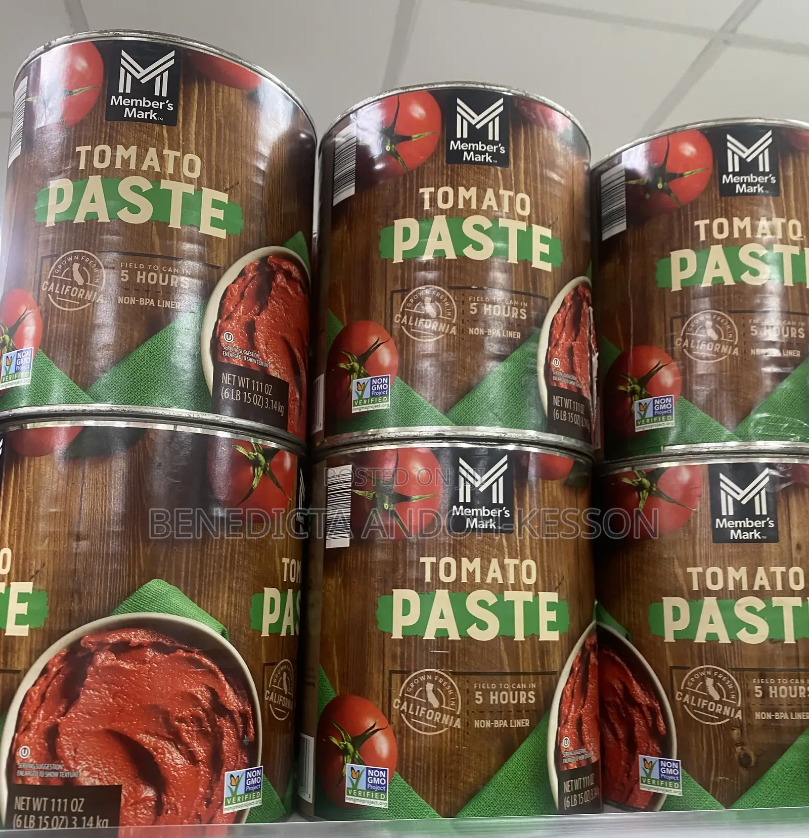 Members Mark Tomato Paste 3.14kg