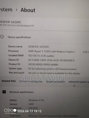 Laptop HP 15 16GB AMD Ryzen 5 SSD 512GB