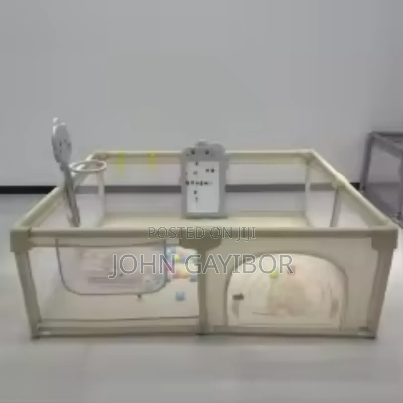 180*200cm Baby Foldable Playpen+Pull Ring+ Bagwith Colourful Balls.