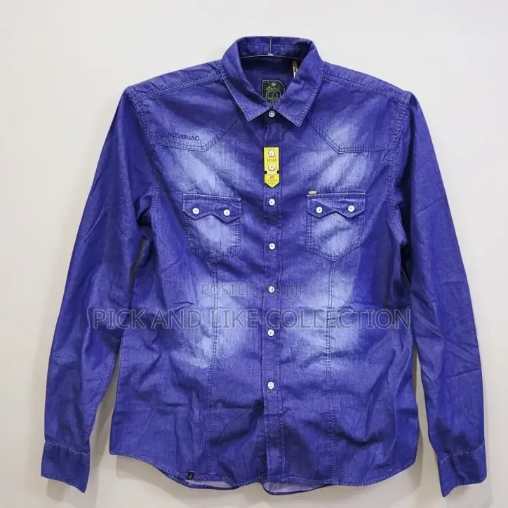 Classic Feel, Modern Edge — Jeans Shirt. (Cotton)