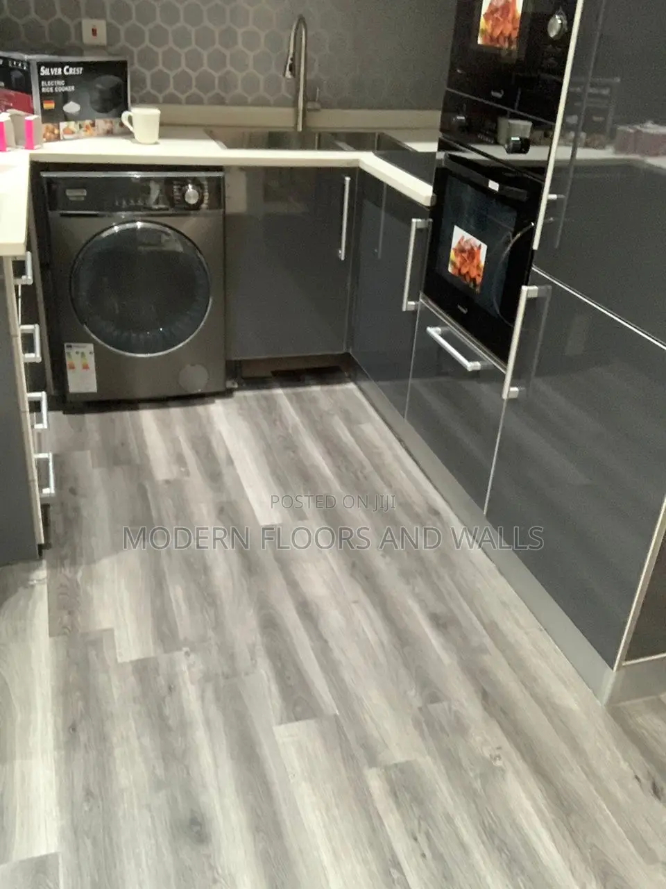 Wood Colour PVC LVT Floor Tiles