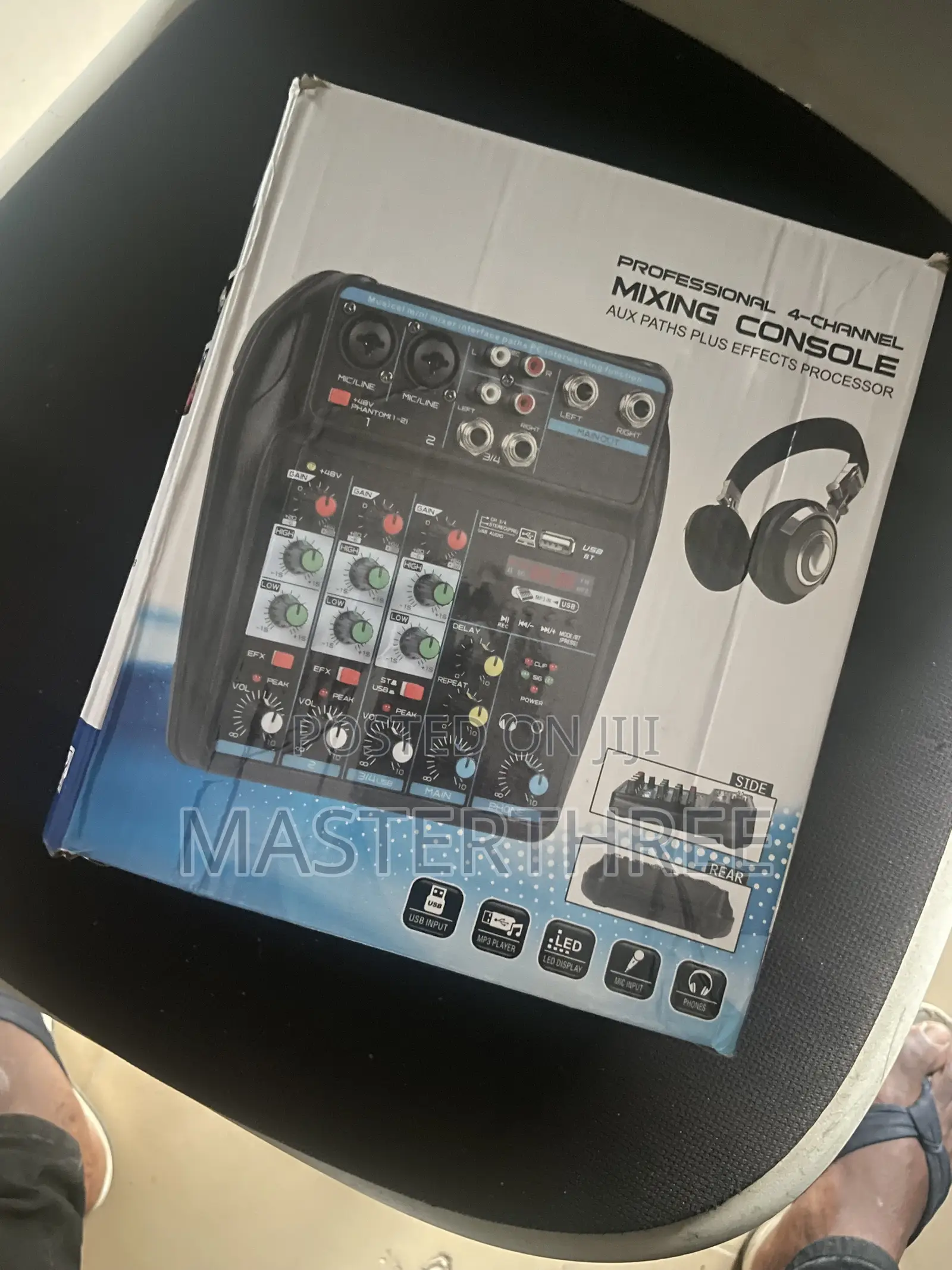 Professional 4 Channel Mixing Console