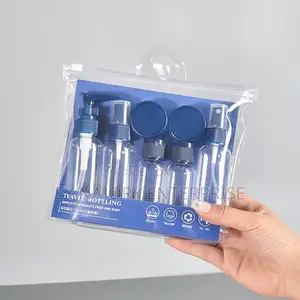 7pcs Travel Bottle Set for Skincare Toiletries-Refillable Leakproof