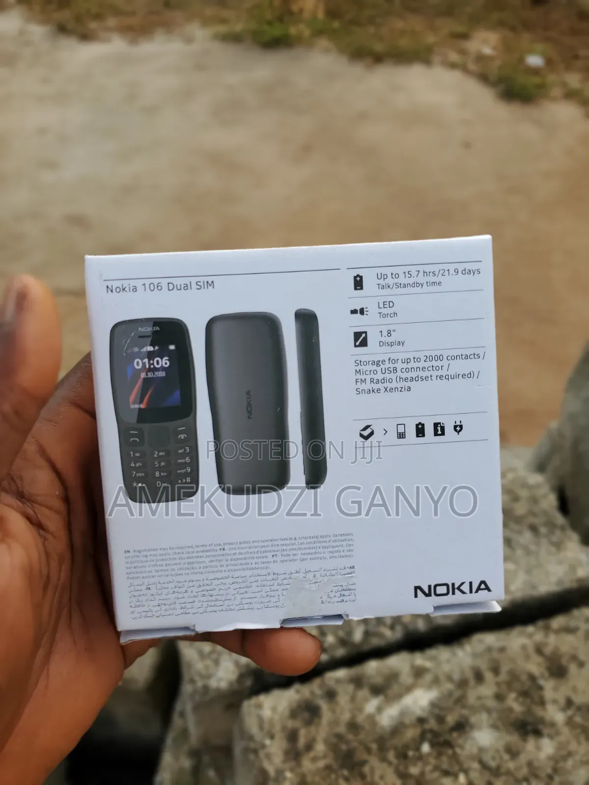 New Nokia 106 Black