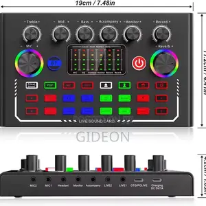 F009+Mc88 Metal Microphone Soundcard