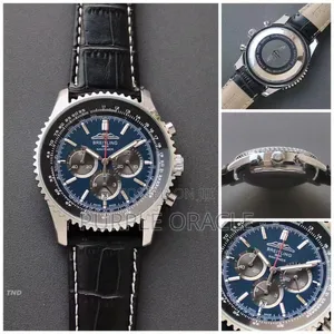 Breitling Genuine Leather Strap Watch.