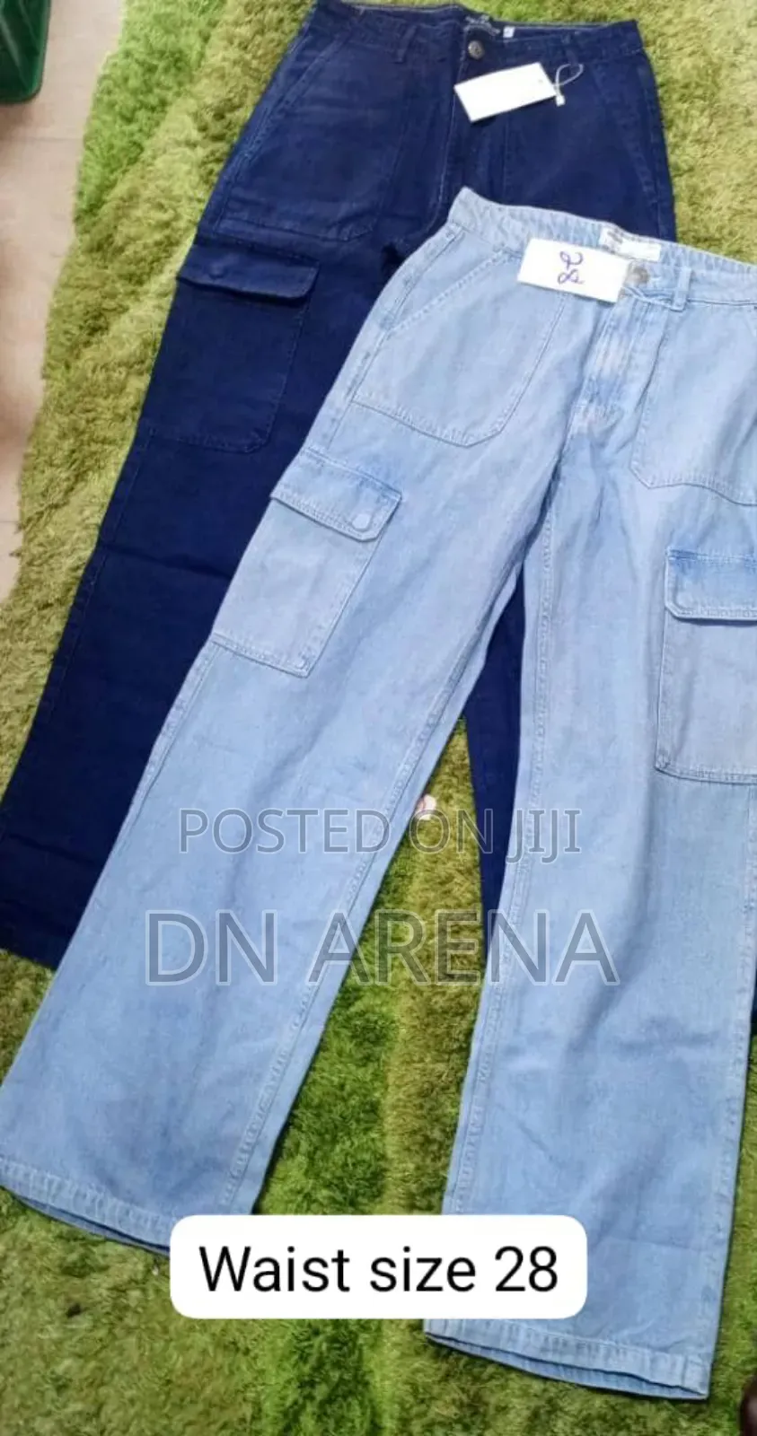 Unisex Cargo Jeans Trousers
