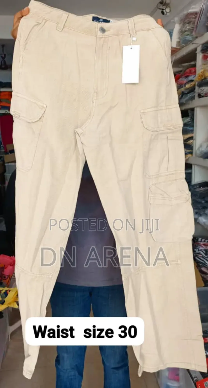 Unisex Cargo Jeans Trousers