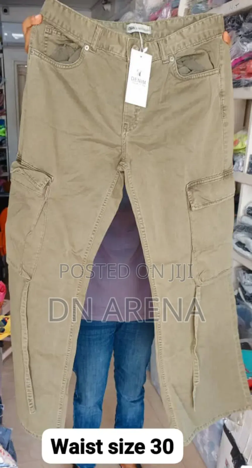 Unisex Cargo Jeans Trousers