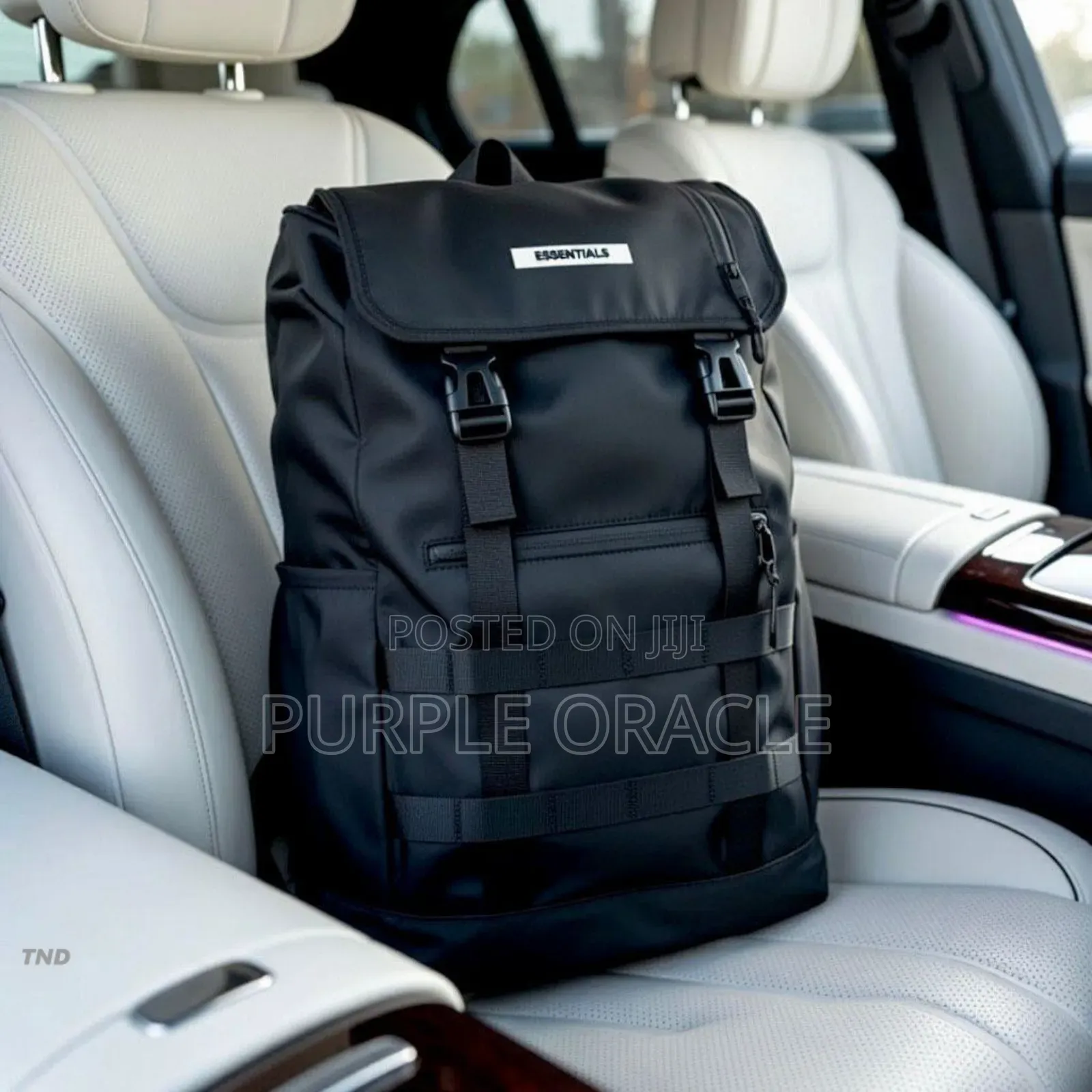 Sleek Leather City Backpack