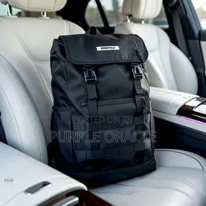 Sleek Leather City Backpack