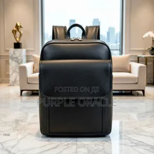 Durable Elegant Leather Backpack for Men