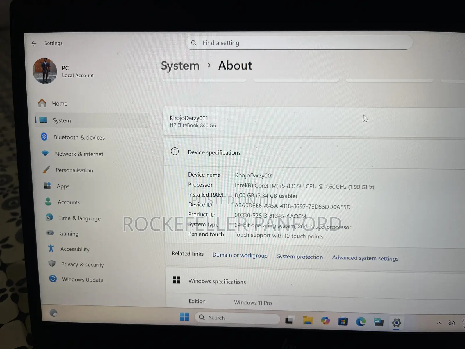 Laptop HP EliteBook 840 G6 8GB Intel Core i5 SSD 256GB