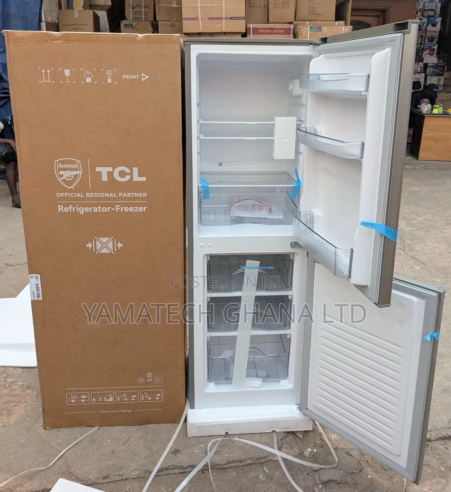 Original TCL 142 Litre Fridge With Bottom Freezer