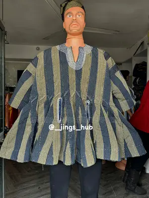 Green and Grey Smock