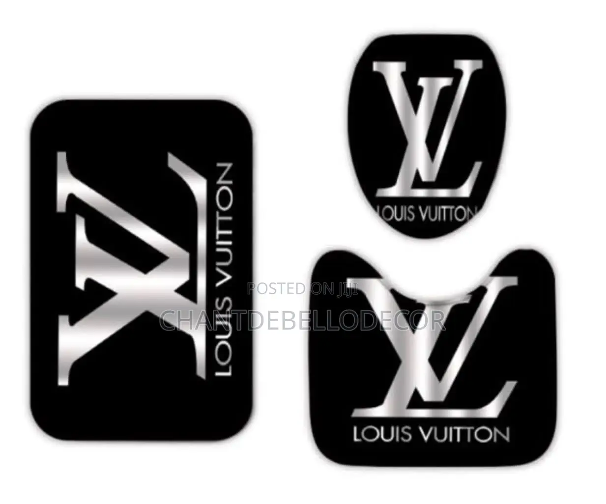 3-Pieces Toilet Mats Set( Kindly Slide Left for More Designs )