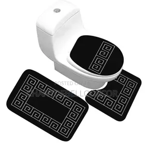 3-Pieces Toilet Mats Set( Kindly Slide Left for More Designs )