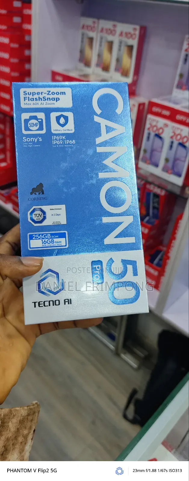 New Tecno Camon 50 Pro 256 GB Black