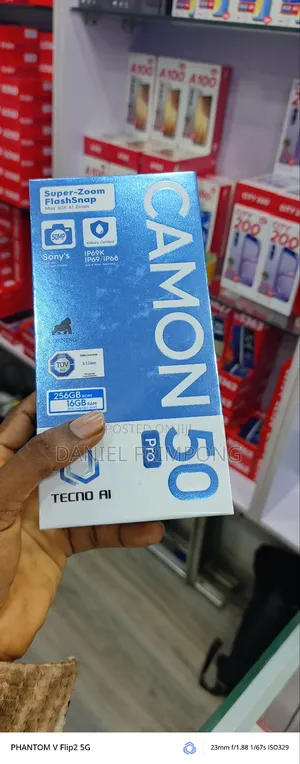 New Tecno Camon 50 Pro 256 GB Black