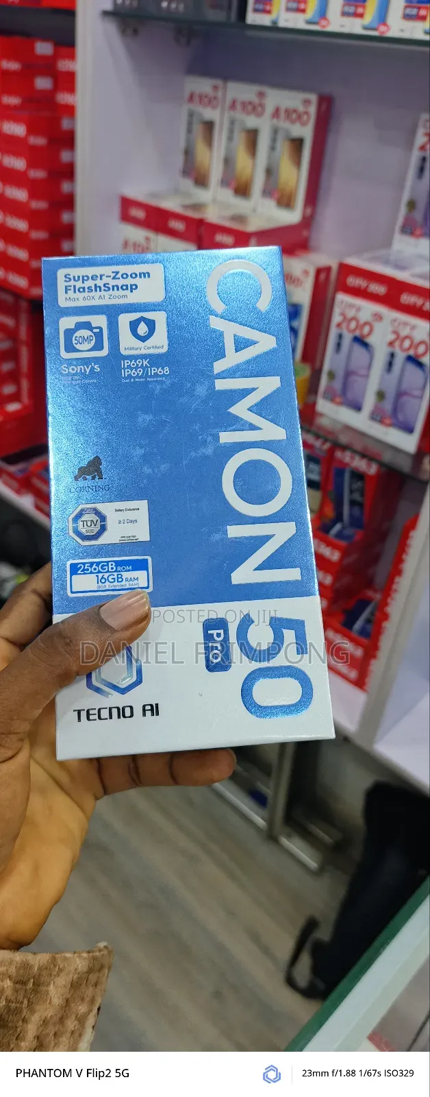 New Tecno Camon 50 Pro 256 GB Black