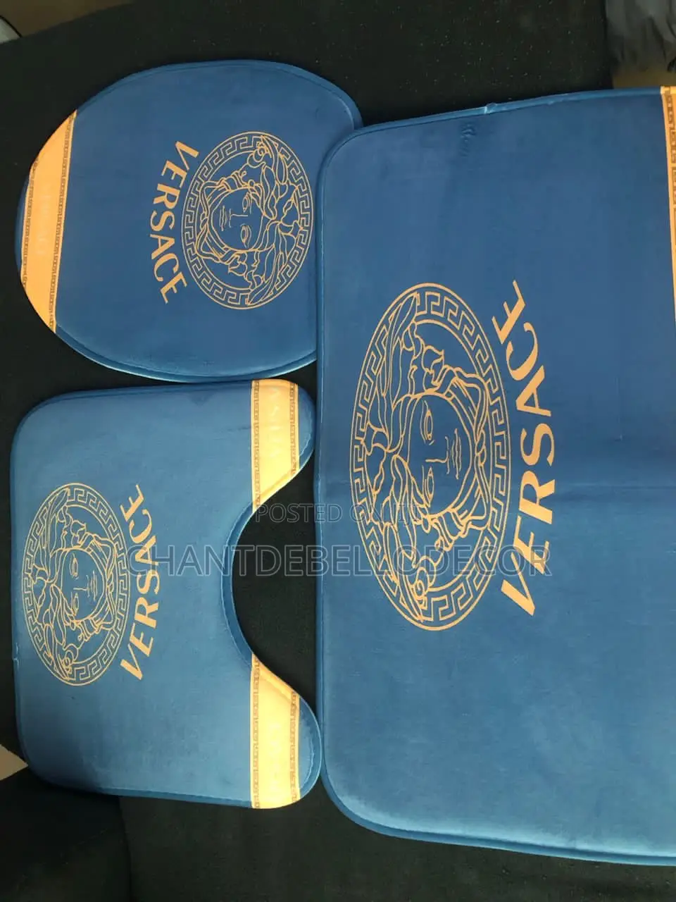 3-Pieces Toilet Mats Set( Kindly Slide Left for More Designs )