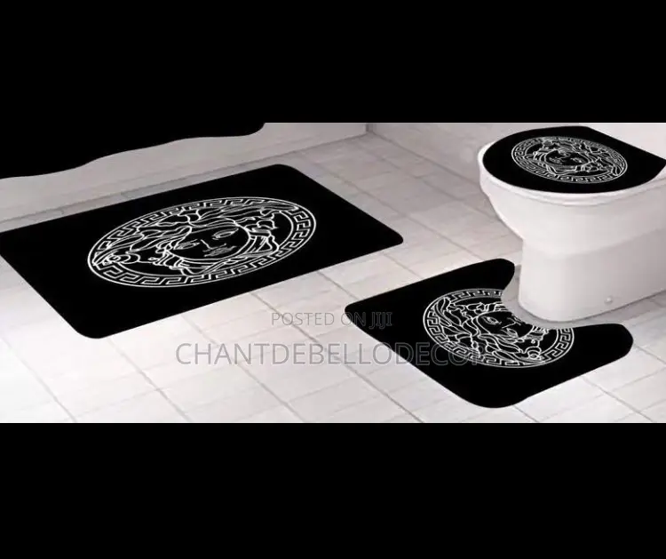 3-Pieces Toilet Mats Set( Kindly Slide Left for More Designs )