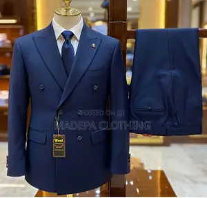 Royal Blue Double-Breasted Men’S Suit-Premium Quality