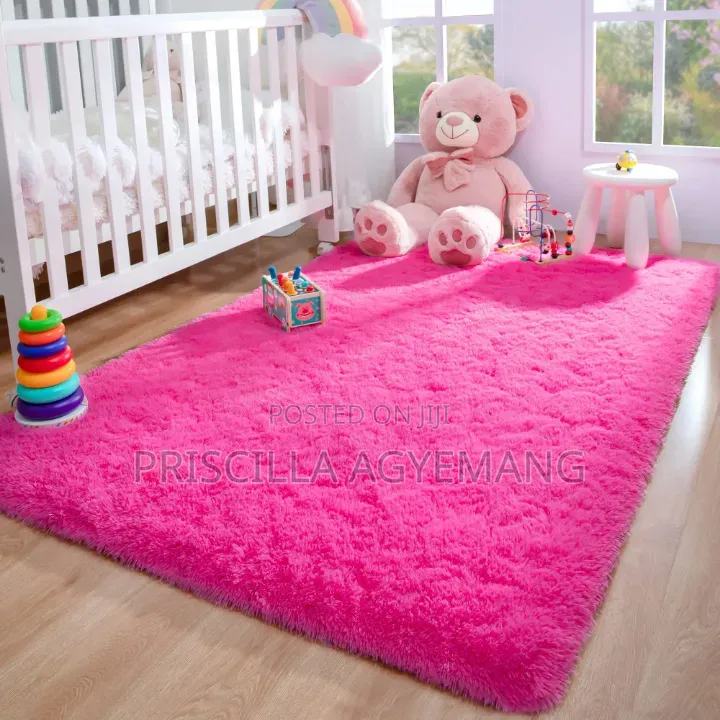 Beautiful Hot Pink Fluffy Carpet