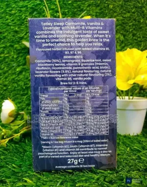 Tetley Super Herbal Sleep With Multi-B Vitamins 18 Bags (27 G)