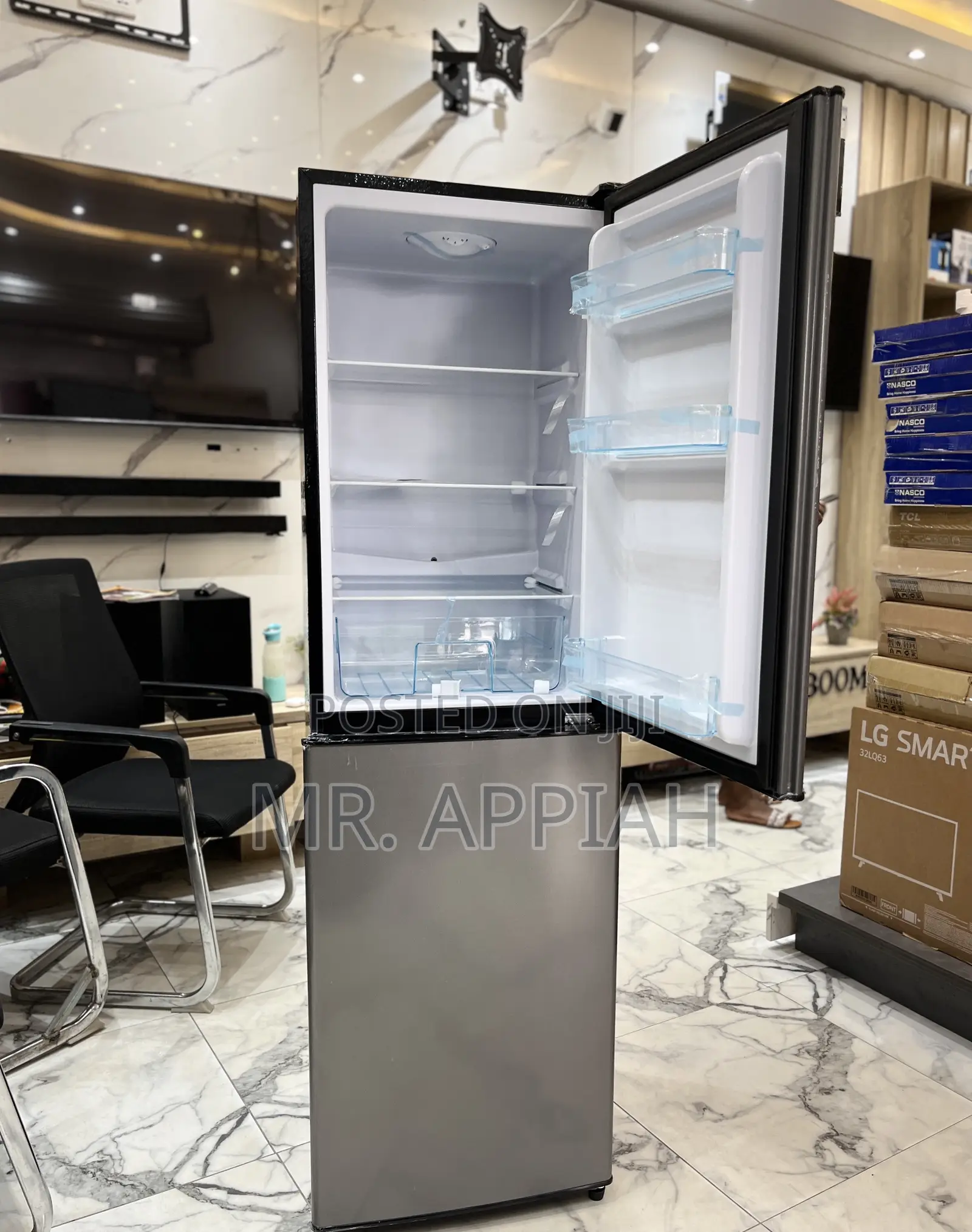 High Quality Nasix Nasd2-20fl 158l Electric Refrigerator(Dark Gray)