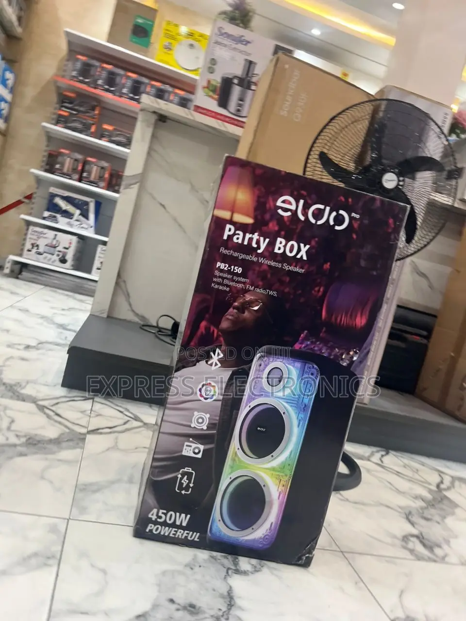 Special Offers Eldo Pb2-150 Double 8" Bluetooth Speaker