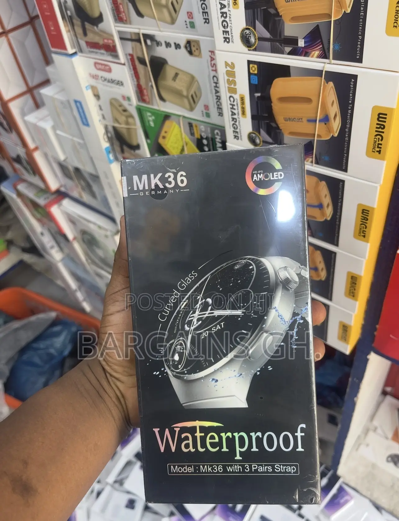 Mk36 Waterproof Smart Watch With Curved Screen