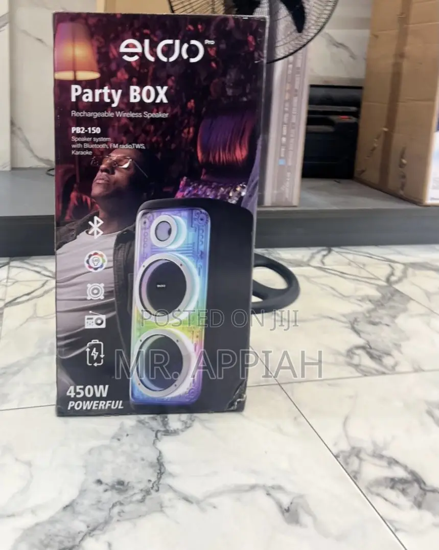 Get Unique Eldo Pb2-150 Double 8" Portable Bluetooth Speaker 