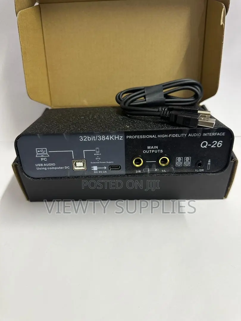 Teyun Q-26 Professional Audio Interface Sound Card.